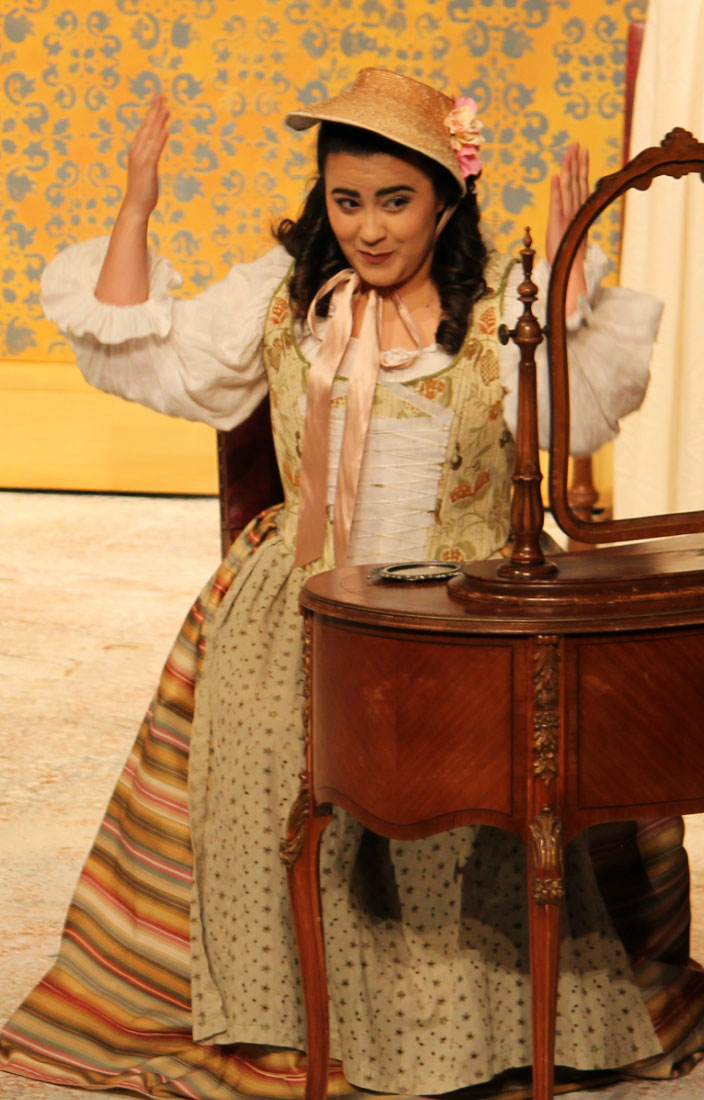 Picture of Susana Leiva playing as Susanna in Le Nozze di Figaro in year 2018